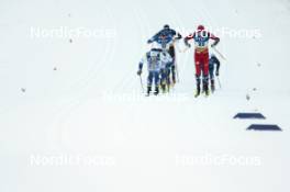 19.01.2024, Oberhof, Germany (GER): Emil Danielsson (SWE), Lauri Vuorinen (FIN), Even Northug (NOR), (l-r)  - FIS world cup cross-country, individual sprint, Oberhof (GER). www.nordicfocus.com. © Modica/NordicFocus. Every downloaded picture is fee-liable.