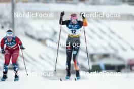 19.01.2024, Oberhof, Germany (GER): Ane Appelkvist Stenseth (NOR), Laura Gimmler (GER), (l-r)  - FIS world cup cross-country, individual sprint, Oberhof (GER). www.nordicfocus.com. © Modica/NordicFocus. Every downloaded picture is fee-liable.