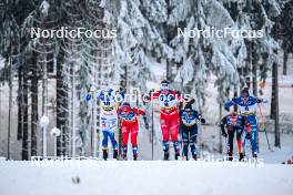 19.01.2024, Oberhof, Germany (GER): Maja Dahlqvist (SWE), Ane Appelkvist Stenseth (NOR), Laura Gimmler (GER), (l-r)  - FIS world cup cross-country, individual sprint, Oberhof (GER). www.nordicfocus.com. © Authamayou/NordicFocus. Every downloaded picture is fee-liable.