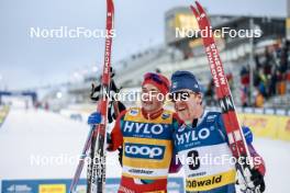 19.01.2024, Oberhof, Germany (GER): Harald Oestberg Amundsen (NOR), Ben Ogden (USA), (l-r)  - FIS world cup cross-country, individual sprint, Oberhof (GER). www.nordicfocus.com. © Modica/NordicFocus. Every downloaded picture is fee-liable.