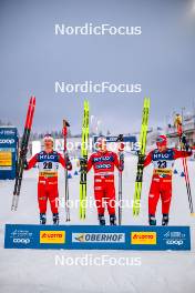 19.01.2024, Oberhof, Germany (GER): Ansgar Evensen (NOR), Erik Valnes (NOR), Even Northug (NOR), (l-r)  - FIS world cup cross-country, individual sprint, Oberhof (GER). www.nordicfocus.com. © Authamayou/NordicFocus. Every downloaded picture is fee-liable.