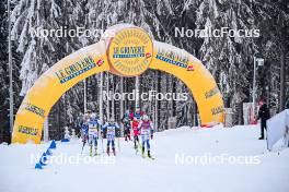 19.01.2024, Oberhof, Germany (GER): Frida Karlsson (SWE), Jonna Sundling (SWE), Victoria Carl (GER), Kristine Stavaas Skistad (NOR), Linn Svahn (SWE), (l-r)  - FIS world cup cross-country, individual sprint, Oberhof (GER). www.nordicfocus.com. © Authamayou/NordicFocus. Every downloaded picture is fee-liable.