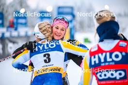 19.01.2024, Oberhof, Germany (GER): Frida Karlsson (SWE), Laura Gimmler (GER), (l-r)  - FIS world cup cross-country, individual sprint, Oberhof (GER). www.nordicfocus.com. © Authamayou/NordicFocus. Every downloaded picture is fee-liable.