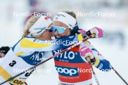 19.01.2024, Oberhof, Germany (GER): Frida Karlsson (SWE), Linn Svahn (SWE), (l-r)  - FIS world cup cross-country, individual sprint, Oberhof (GER). www.nordicfocus.com. © Modica/NordicFocus. Every downloaded picture is fee-liable.