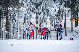 19.01.2024, Oberhof, Germany (GER): Maja Dahlqvist (SWE), Mathilde Myhrvold (NOR), Ane Appelkvist Stenseth (NOR), Laura Gimmler (GER), (l-r)  - FIS world cup cross-country, individual sprint, Oberhof (GER). www.nordicfocus.com. © Authamayou/NordicFocus. Every downloaded picture is fee-liable.