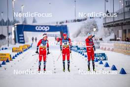 19.01.2024, Oberhof, Germany (GER): Ansgar Evensen (NOR), Even Northug (NOR), Erik Valnes (NOR), (l-r)  - FIS world cup cross-country, individual sprint, Oberhof (GER). www.nordicfocus.com. © Authamayou/NordicFocus. Every downloaded picture is fee-liable.