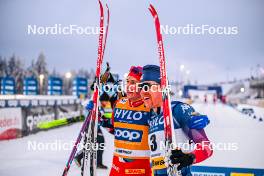 19.01.2024, Oberhof, Germany (GER): Harald Oestberg Amundsen (NOR), Ben Ogden (USA), (l-r)  - FIS world cup cross-country, individual sprint, Oberhof (GER). www.nordicfocus.com. © Authamayou/NordicFocus. Every downloaded picture is fee-liable.
