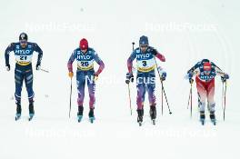 19.01.2024, Oberhof, Germany (GER): Richard Jouve (FRA), Kevin Bolger (USA), Ben Ogden (USA), Valerio Grond (SUI), (l-r)  - FIS world cup cross-country, individual sprint, Oberhof (GER). www.nordicfocus.com. © Modica/NordicFocus. Every downloaded picture is fee-liable.