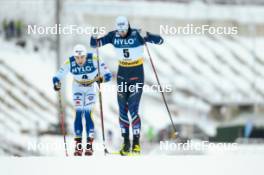 19.01.2024, Oberhof, Germany (GER): Marcus Grate (SWE), Lucas Chanavat (FRA), (l-r)  - FIS world cup cross-country, individual sprint, Oberhof (GER). www.nordicfocus.com. © Modica/NordicFocus. Every downloaded picture is fee-liable.