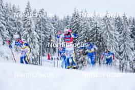 19.01.2024, Oberhof, Germany (GER): Frida Karlsson (SWE), Linn Svahn (SWE), Tiia Olkkonen (FIN), (l-r)  - FIS world cup cross-country, individual sprint, Oberhof (GER). www.nordicfocus.com. © Authamayou/NordicFocus. Every downloaded picture is fee-liable.