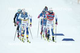19.01.2024, Oberhof, Germany (GER): Frida Karlsson (SWE), Tiia Olkkonen (FIN), Linn Svahn (SWE), (l-r)  - FIS world cup cross-country, individual sprint, Oberhof (GER). www.nordicfocus.com. © Modica/NordicFocus. Every downloaded picture is fee-liable.
