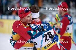 19.01.2024, Oberhof, Germany (GER): Harald Oestberg Amundsen (NOR), Ansgar Evensen (NOR), (l-r)  - FIS world cup cross-country, individual sprint, Oberhof (GER). www.nordicfocus.com. © Modica/NordicFocus. Every downloaded picture is fee-liable.
