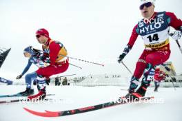 19.01.2024, Oberhof, Germany (GER): Matz William Jenssen (NOR), Harald Oestberg Amundsen (NOR), Niilo Moilanen (FIN), (l-r)  - FIS world cup cross-country, individual sprint, Oberhof (GER). www.nordicfocus.com. © Modica/NordicFocus. Every downloaded picture is fee-liable.