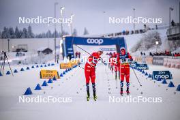 19.01.2024, Oberhof, Germany (GER): Erik Valnes (NOR), Ansgar Evensen (NOR), (l-r)  - FIS world cup cross-country, individual sprint, Oberhof (GER). www.nordicfocus.com. © Authamayou/NordicFocus. Every downloaded picture is fee-liable.