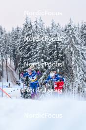 19.01.2024, Oberhof, Germany (GER): Samantha Smith (USA), Tereza Beranova (CZE),  (l-r)  - FIS world cup cross-country, individual sprint, Oberhof (GER). www.nordicfocus.com. © Authamayou/NordicFocus. Every downloaded picture is fee-liable.