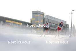 20.01.2024, Oberhof, Germany (GER): Liliane Gagnon (CAN), Marina Kaelin (SUI), (l-r)  - FIS world cup cross-country, mass, Oberhof (GER). www.nordicfocus.com. © Modica/NordicFocus. Every downloaded picture is fee-liable.