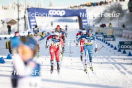 20.01.2024, Oberhof, Germany (GER): Mathilde Myhrvold (NOR), Anne Kyllonen (FIN), (l-r)  - FIS world cup cross-country, mass, Oberhof (GER). www.nordicfocus.com. © Modica/NordicFocus. Every downloaded picture is fee-liable.