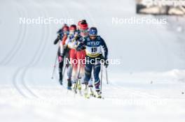 20.01.2024, Oberhof, Germany (GER): Giuliana Werro (SUI), Flora Dolci (FRA), (l-r)  - FIS world cup cross-country, mass, Oberhof (GER). www.nordicfocus.com. © Modica/NordicFocus. Every downloaded picture is fee-liable.