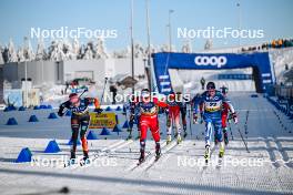 20.01.2024, Oberhof, Germany (GER): Mathilde Myhrvold (NOR), Anne Kyllonen (FIN), (l-r)  - FIS world cup cross-country, mass, Oberhof (GER). www.nordicfocus.com. © Authamayou/NordicFocus. Every downloaded picture is fee-liable.