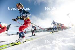 20.01.2024, Oberhof, Germany (GER): Katerina Janatova (CZE), Laura Gimmler (GER), Sofia Henriksson (SWE), (l-r)  - FIS world cup cross-country, mass, Oberhof (GER). www.nordicfocus.com. © Modica/NordicFocus. Every downloaded picture is fee-liable.