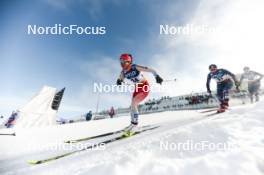 20.01.2024, Oberhof, Germany (GER): Giuliana Werro (SUI), Juliette Ducordeau (FRA), (l-r)  - FIS world cup cross-country, mass, Oberhof (GER). www.nordicfocus.com. © Modica/NordicFocus. Every downloaded picture is fee-liable.