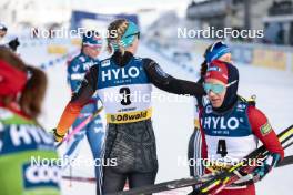 20.01.2024, Oberhof, Germany (GER): Victoria Carl (GER), Heidi Weng (NOR), (l-r)  - FIS world cup cross-country, mass, Oberhof (GER). www.nordicfocus.com. © Modica/NordicFocus. Every downloaded picture is fee-liable.