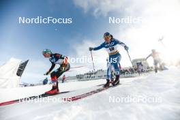 20.01.2024, Oberhof, Germany (GER): Victoria Carl (GER), Krista Parmakoski (FIN), (l-r)  - FIS world cup cross-country, mass, Oberhof (GER). www.nordicfocus.com. © Modica/NordicFocus. Every downloaded picture is fee-liable.