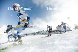 20.01.2024, Oberhof, Germany (GER): Linn Svahn (SWE), Victoria Carl (GER), Krista Parmakoski (FIN), (l-r)  - FIS world cup cross-country, mass, Oberhof (GER). www.nordicfocus.com. © Modica/NordicFocus. Every downloaded picture is fee-liable.