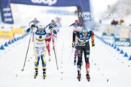 20.01.2024, Oberhof, Germany (GER): Linn Svahn (SWE), Victoria Carl (GER), (l-r)  - FIS world cup cross-country, mass, Oberhof (GER). www.nordicfocus.com. © Modica/NordicFocus. Every downloaded picture is fee-liable.