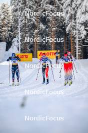 20.01.2024, Oberhof, Germany (GER): Flora Dolci (FRA), Liliane Gagnon (CAN), Giuliana Werro (SUI), (l-r)  - FIS world cup cross-country, mass, Oberhof (GER). www.nordicfocus.com. © Authamayou/NordicFocus. Every downloaded picture is fee-liable.