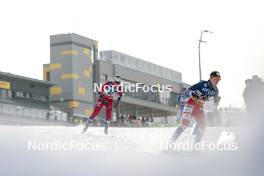 20.01.2024, Oberhof, Germany (GER): Mathilde Myhrvold (NOR), Katerina Janatova (CZE), (l-r)  - FIS world cup cross-country, mass, Oberhof (GER). www.nordicfocus.com. © Modica/NordicFocus. Every downloaded picture is fee-liable.