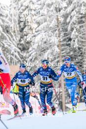 20.01.2024, Oberhof, Germany (GER): Melissa Gal (FRA), Juliette Ducordeau (FRA), Anne Kyllonen (FIN), (l-r)  - FIS world cup cross-country, mass, Oberhof (GER). www.nordicfocus.com. © Authamayou/NordicFocus. Every downloaded picture is fee-liable.