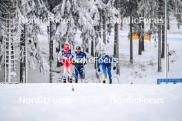 20.01.2024, Oberhof, Germany (GER): Nicola Wigger (SUI), Richard Jouve (FRA), (l-r)  - FIS world cup cross-country, mass, Oberhof (GER). www.nordicfocus.com. © Authamayou/NordicFocus. Every downloaded picture is fee-liable.