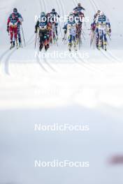 20.01.2024, Oberhof, Germany (GER): Heidi Weng (NOR), Katharina Hennig (GER), Ebba Andersson (SWE), Frida Karlsson (SWE), (l-r)  - FIS world cup cross-country, mass, Oberhof (GER). www.nordicfocus.com. © Modica/NordicFocus. Every downloaded picture is fee-liable.