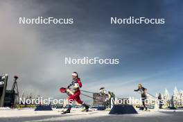 20.01.2024, Oberhof, Germany (GER): Nadja Kaelin (SUI), Tiril Udnes Weng (NOR), Sofia Henriksson (SWE), Lisa Lohmann (GER), (l-r)  - FIS world cup cross-country, mass, Oberhof (GER). www.nordicfocus.com. © Modica/NordicFocus. Every downloaded picture is fee-liable.