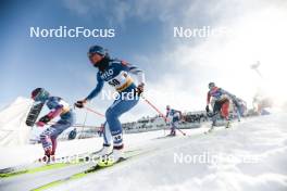 20.01.2024, Oberhof, Germany (GER): Julia Kern (USA), Katri Lylynpera (FIN), Katherine Stewart-Jones (CAN), (l-r)  - FIS world cup cross-country, mass, Oberhof (GER). www.nordicfocus.com. © Modica/NordicFocus. Every downloaded picture is fee-liable.