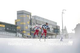 20.01.2024, Oberhof, Germany (GER): Mathilde Myhrvold (NOR), Katerina Janatova (CZE), (l-r)  - FIS world cup cross-country, mass, Oberhof (GER). www.nordicfocus.com. © Modica/NordicFocus. Every downloaded picture is fee-liable.