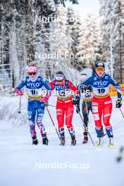 20.01.2024, Oberhof, Germany (GER): Sophia Laukli (USA), Juliette Ducordeau (FRA), Katerina Janatova (CZE), (l-r)  - FIS world cup cross-country, mass, Oberhof (GER). www.nordicfocus.com. © Authamayou/NordicFocus. Every downloaded picture is fee-liable.