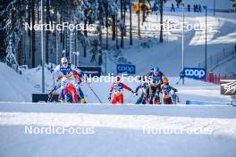 21.01.2024, Oberhof, Germany (GER): William Poromaa (SWE), Lucas Boegl (GER), (l-r)  - FIS world cup cross-country, relay, Oberhof (GER). www.nordicfocus.com. © Authamayou/NordicFocus. Every downloaded picture is fee-liable.