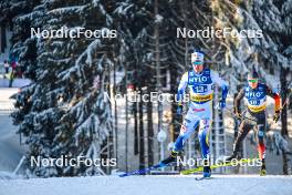 21.01.2024, Oberhof, Germany (GER): Emil Danielsson (SWE), Marius Kastner (GER) , (l-r) - FIS world cup cross-country, relay, Oberhof (GER). www.nordicfocus.com. © Authamayou/NordicFocus. Every downloaded picture is fee-liable.