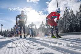 21.01.2024, Oberhof, Germany (GER): Theo Schely (FRA), Martin Loewstroem Nyenget (NOR), (l-r)  - FIS world cup cross-country, relay, Oberhof (GER). www.nordicfocus.com. © Authamayou/NordicFocus. Every downloaded picture is fee-liable.