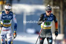 21.01.2024, Oberhof, Germany (GER): Oskar Svensson (SWE), Elias Keck (GER), (l-r)  - FIS world cup cross-country, relay, Oberhof (GER). www.nordicfocus.com. © Modica/NordicFocus. Every downloaded picture is fee-liable.