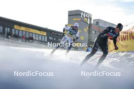 21.01.2024, Oberhof, Germany (GER): Calle Halfvarsson (SWE), Markus Vuorela (FIN), (l-r)  - FIS world cup cross-country, relay, Oberhof (GER). www.nordicfocus.com. © Modica/NordicFocus. Every downloaded picture is fee-liable.