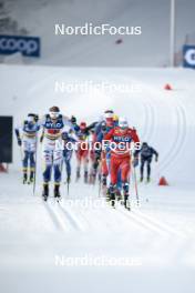 21.01.2024, Oberhof, Germany (GER): Edvin Anger (SWE), Martin Loewstroem Nyenget (NOR), (l-r)  - FIS world cup cross-country, relay, Oberhof (GER). www.nordicfocus.com. © Modica/NordicFocus. Every downloaded picture is fee-liable.