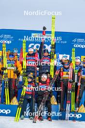 21.01.2024, Oberhof, Germany (GER): Linn Svahn (SWE), Frida Karlsson (SWE), Ebba Andersson (SWE), Jonna Sundling (SWE), (l-r)  - FIS world cup cross-country, relay, Oberhof (GER). www.nordicfocus.com. © Authamayou/NordicFocus. Every downloaded picture is fee-liable.