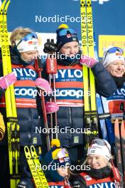 21.01.2024, Oberhof, Germany (GER): Jonna Sundling (SWE), Ebba Andersson (SWE), Frida Karlsson (SWE), Linn Svahn (SWE), (l-r)  - FIS world cup cross-country, relay, Oberhof (GER). www.nordicfocus.com. © Modica/NordicFocus. Every downloaded picture is fee-liable.