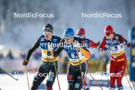 21.01.2024, Oberhof, Germany (GER): Friedrich Moch (GER), Lucas Boegl (GER), (l-r)  - FIS world cup cross-country, relay, Oberhof (GER). www.nordicfocus.com. © Modica/NordicFocus. Every downloaded picture is fee-liable.