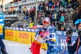 21.01.2024, Oberhof, Germany (GER): Valerio Grond (SUI), Gus Schumacher (USA), (l-r)  - FIS world cup cross-country, relay, Oberhof (GER). www.nordicfocus.com. © Authamayou/NordicFocus. Every downloaded picture is fee-liable.