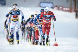 21.01.2024, Oberhof, Germany (GER): Edvin Anger (SWE), Martin Loewstroem Nyenget (NOR), (l-r)  - FIS world cup cross-country, relay, Oberhof (GER). www.nordicfocus.com. © Modica/NordicFocus. Every downloaded picture is fee-liable.