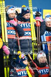 21.01.2024, Oberhof, Germany (GER): Jonna Sundling (SWE), Ebba Andersson (SWE), Frida Karlsson (SWE), Linn Svahn (SWE), (l-r)  - FIS world cup cross-country, relay, Oberhof (GER). www.nordicfocus.com. © Modica/NordicFocus. Every downloaded picture is fee-liable.